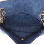 Chanel Timeless handbag in blue denim canvas and sheepskin - DETAIL 3