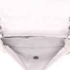 Chanel Timeless handbag in silver quilted leather - DETAIL 3