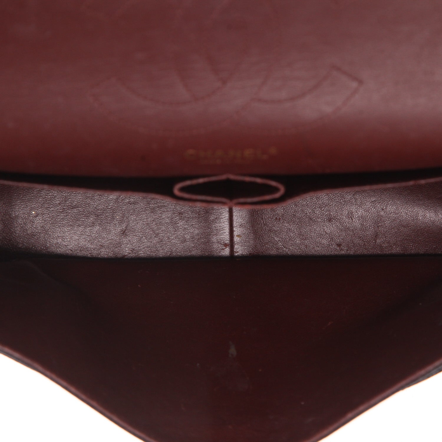 Chanel Timeless Jumbo handbag in black quilted grained leather - DETAIL 3
