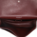 Chanel Timeless Jumbo handbag in black quilted grained leather - DETAIL 3