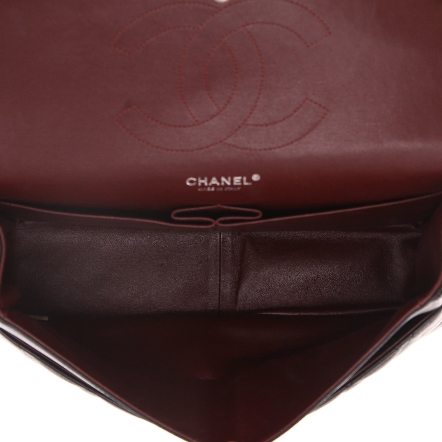 Chanel Timeless Jumbo handbag in black quilted leather - DETAIL 3