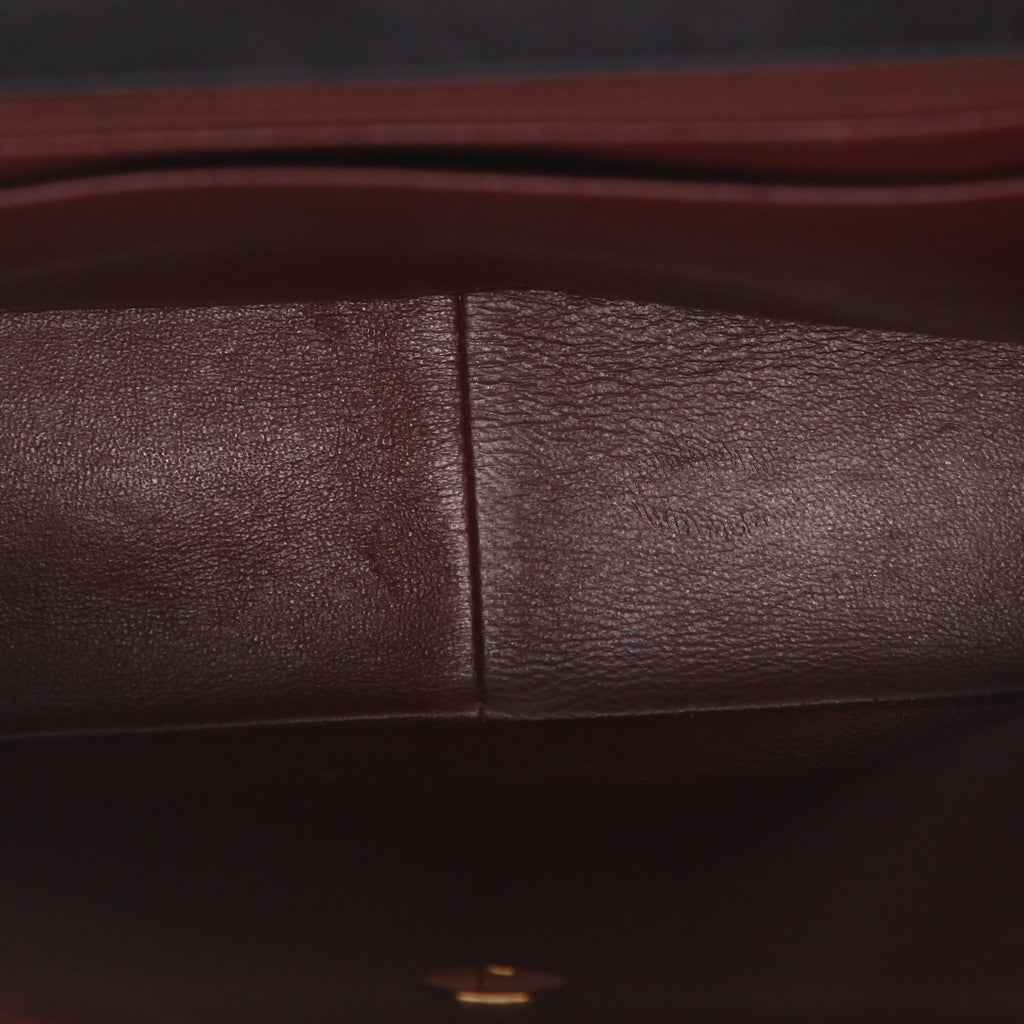 Chanel Timeless Jumbo handbag in black quilted leather - DETAIL 3