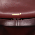 Chanel Timeless Jumbo shoulder bag in black quilted grained leather - DETAIL 3