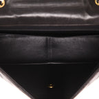 Chanel Timeless Jumbo shoulder bag in black quilted leather - DETAIL 3