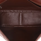 Chanel Timeless Jumbo shoulder bag in brown quilted leather - DETAIL 3