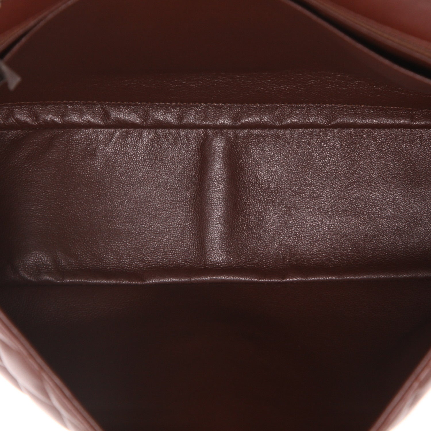 Chanel Timeless Jumbo shoulder bag in brown quilted leather - DETAIL 3