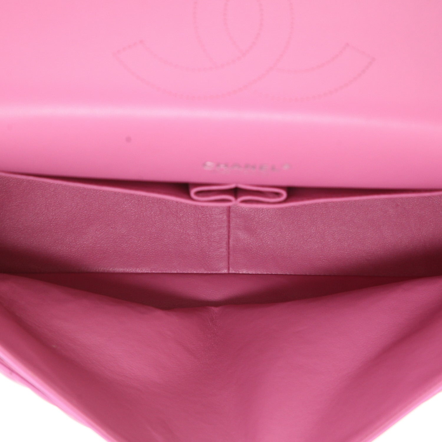 Chanel Timeless Maxi Jumbo shoulder bag in pink quilted leather - DETAIL 3