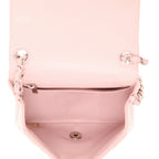 Chanel Timeless Mini Carré shoulder bag in pink quilted leather - DETAIL 3