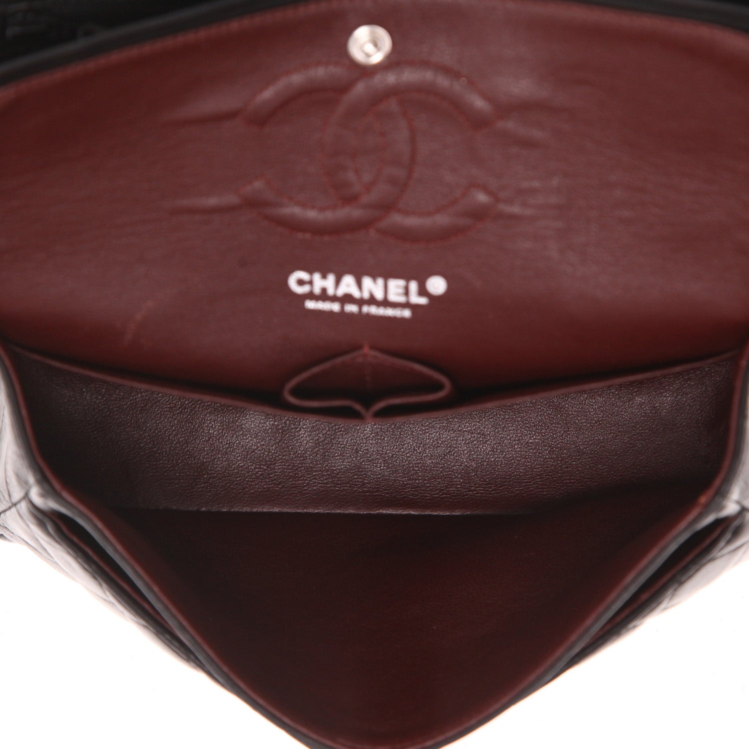Chanel Timeless Petit handbag in black quilted leather - DETAIL 3