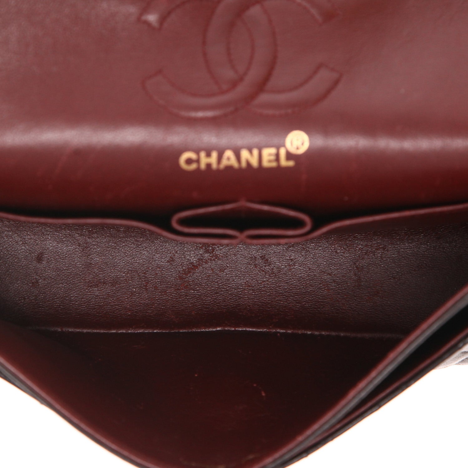 Chanel Timeless Petit handbag in brown quilted leather - DETAIL 3