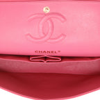 Chanel Timeless Petit shoulder bag in pink quilted leather - DETAIL 3