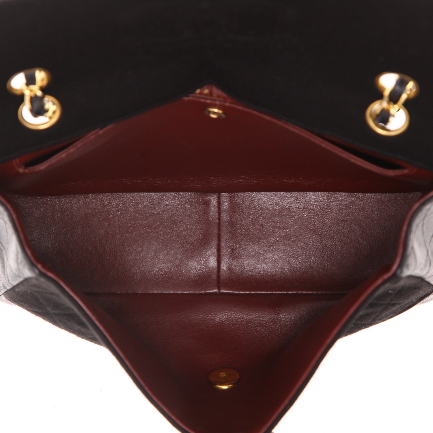 Chanel Timeless Vintage handbag canvas and black leather - DETAIL 3