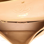 Chanel Timeless Vintage handbag in beige quilted leather - DETAIL 3