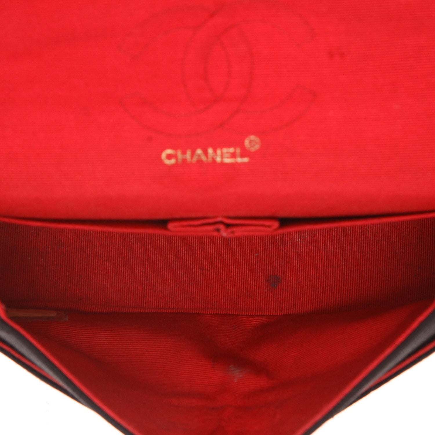 Chanel Timeless Vintage handbag in black jersey canvas - DETAIL 3
