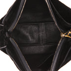 Chanel Vintage shoulder bag in black velvet - DETAIL 3