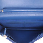 Chanel Wallet on Chain shoulder bag in blue quilted leather - DETAIL 3