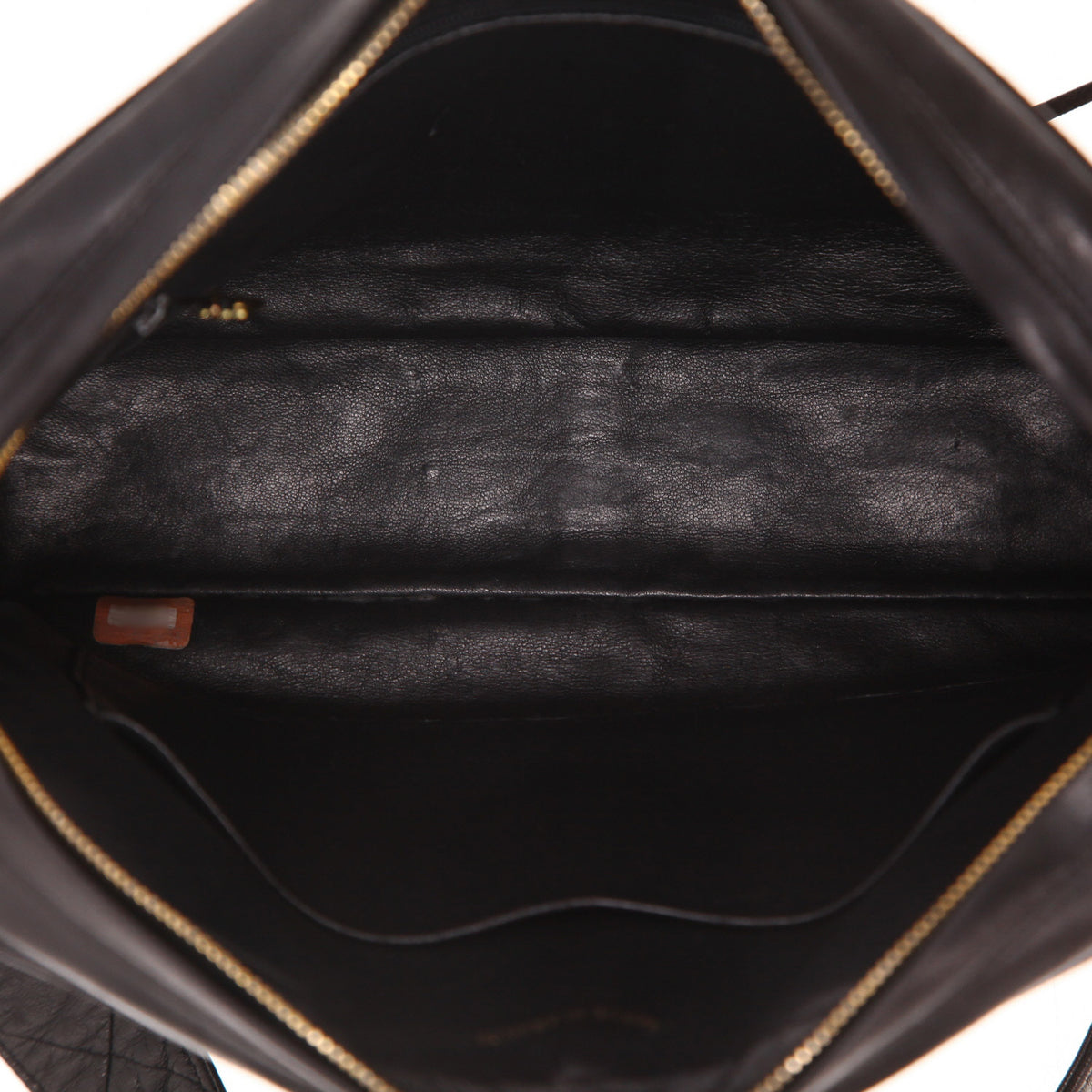 Vintage Chanel shoulder bag in black quilted leather - DETAIL 3