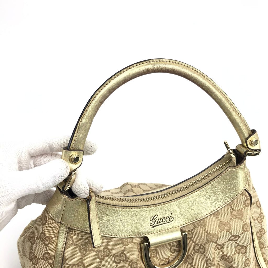 GUCCI ABBEY MONOGRAM SHOULDER BAG