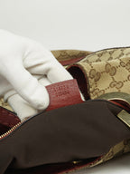 GUCCI MONOGRAM G LOGO HOBO BAG