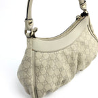 GUCCI ABBEY MONOGRAM LEATHER SHOULDER BAG