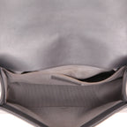 Chanel Boy shoulder bag in grey metallic quilted leather - DETAIL 4