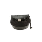 Chanel Editions Limitées clutch in black patent quilted leather and black leather - DETAIL 4