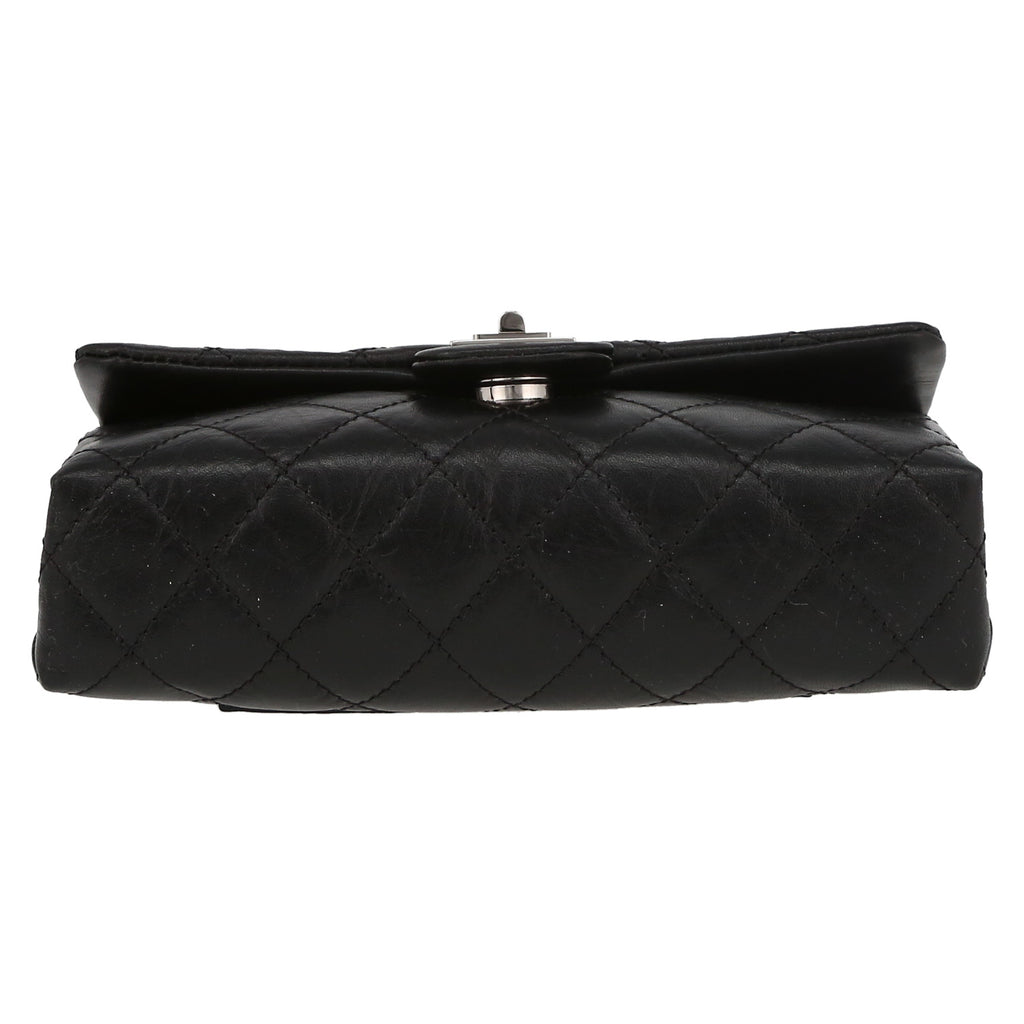 Chanel Pochette ceinture clutch-belt in black grained leather - DETAIL 4