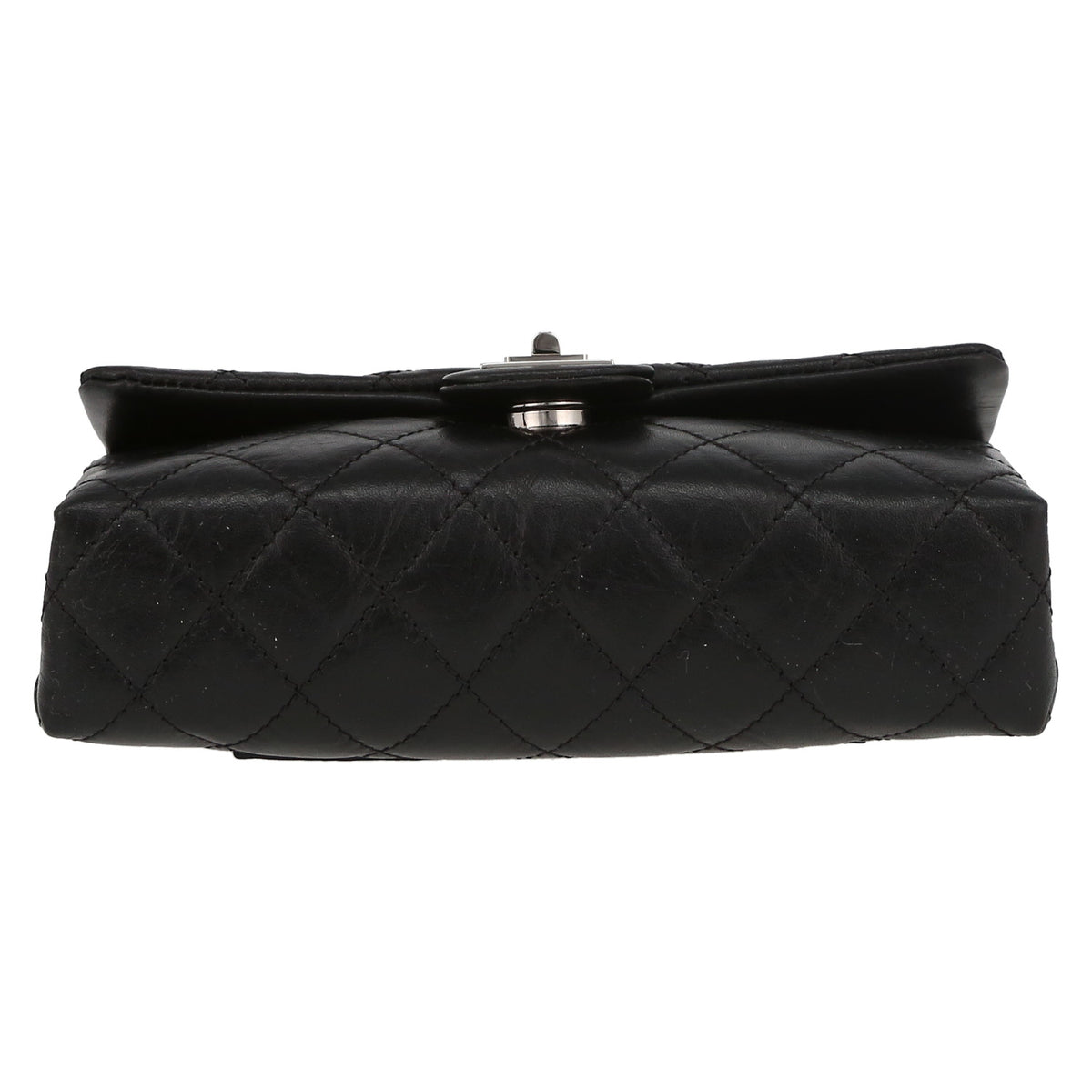 Chanel Pochette ceinture clutch-belt in black grained leather - DETAIL 4