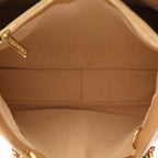 Chanel Shopping GST handbag in beige quilted grained leather - DETAIL 4