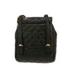 Chanel Timeless backpack in black quilted leather - DETAIL 4
