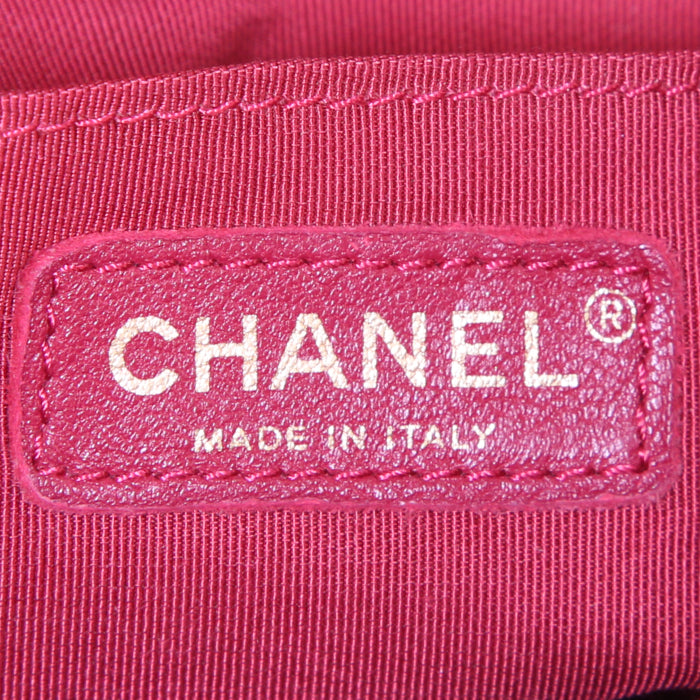 Chanel Timeless backpack in raspberry pink quilted leather - DETAIL 4