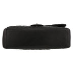 Chanel Timeless Maxi Jumbo shoulder bag in black quilted leather - DETAIL 4