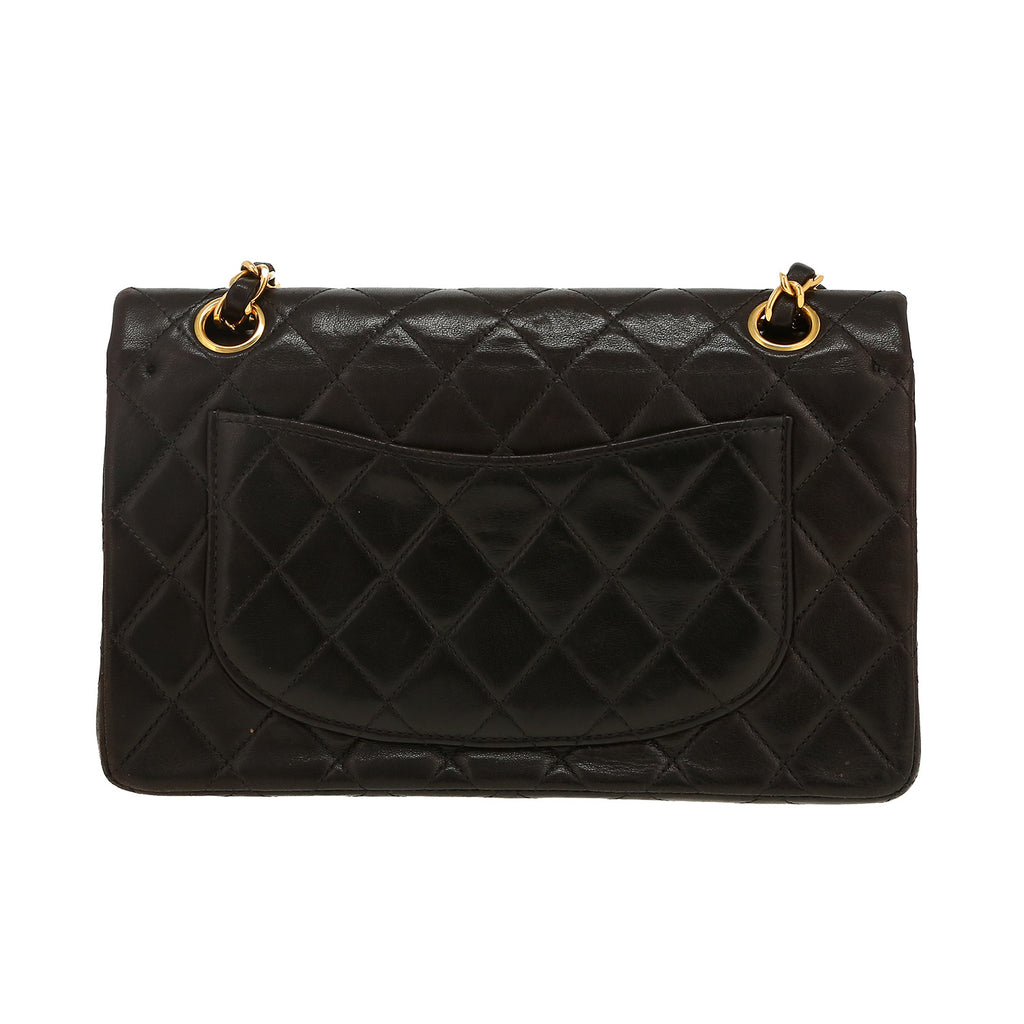 Chanel Timeless Petit handbag in brown quilted leather - DETAIL 4