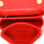 Chanel Trendy CC shoulder bag in red quilted leather - DETAIL 4