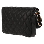 Chanel shoulder bag in black quilted leather - DETAIL 5