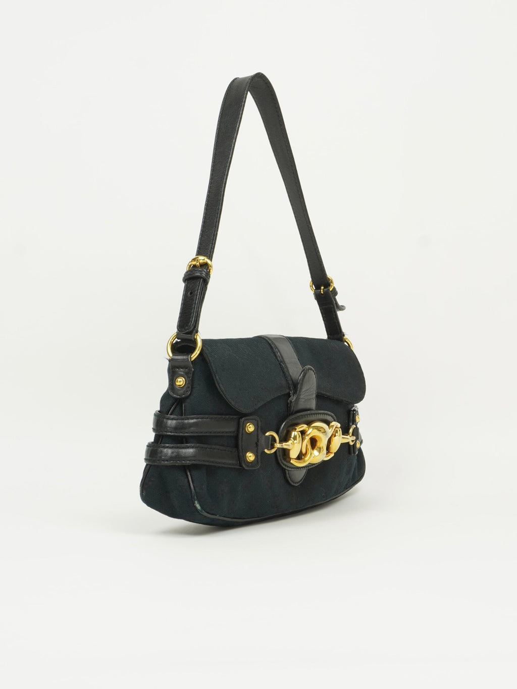 GUCCI MONOGRAM HORSEBIT BAG