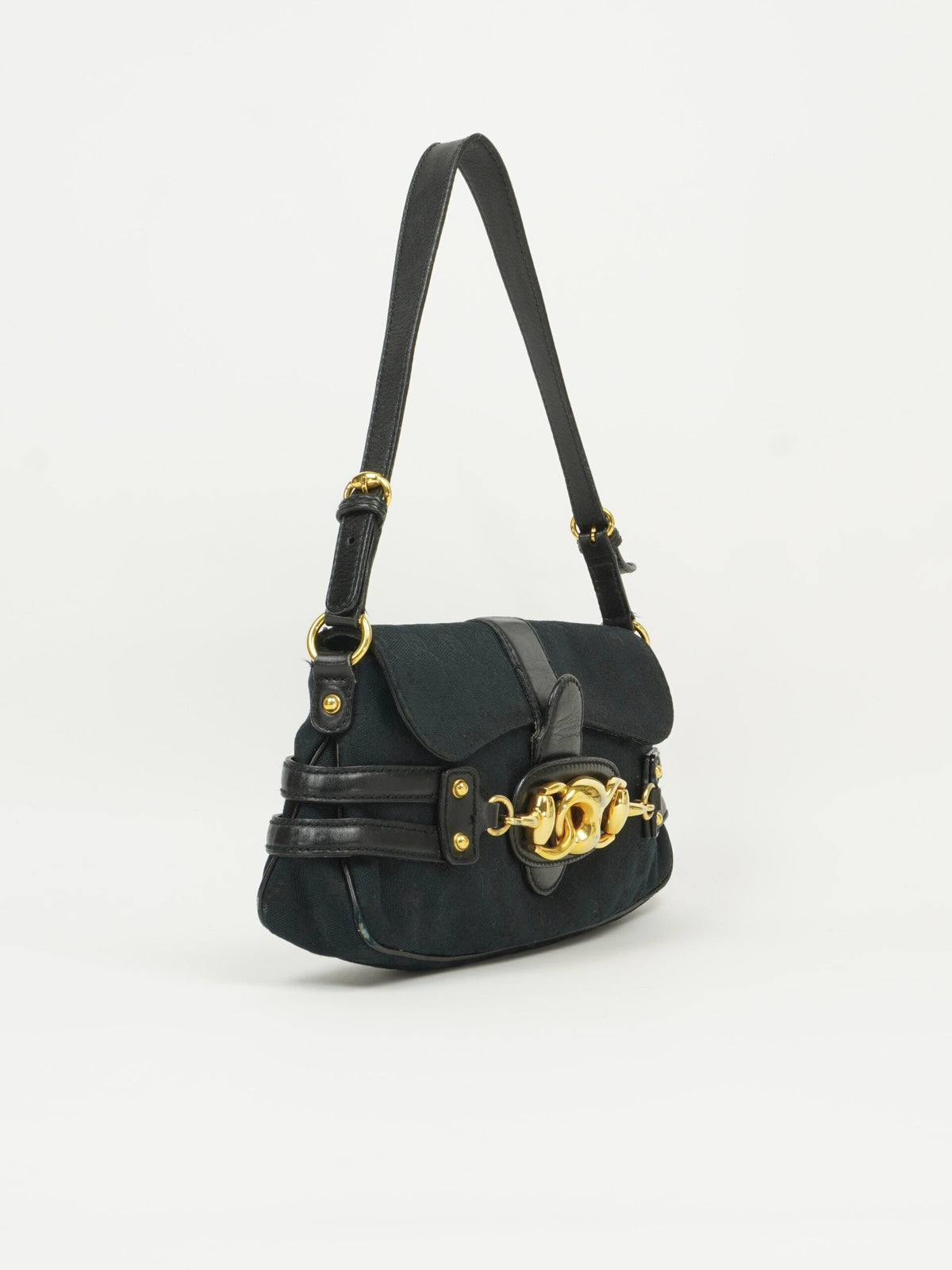 GUCCI MONOGRAM HORSEBIT BAG