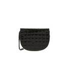 Chanel Editions Limitées clutch in black patent quilted leather and black leather - DETAIL 6