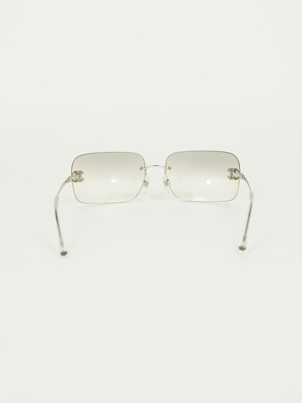 CHANEL RIMLESS RHINESTONE SUNGLASSES