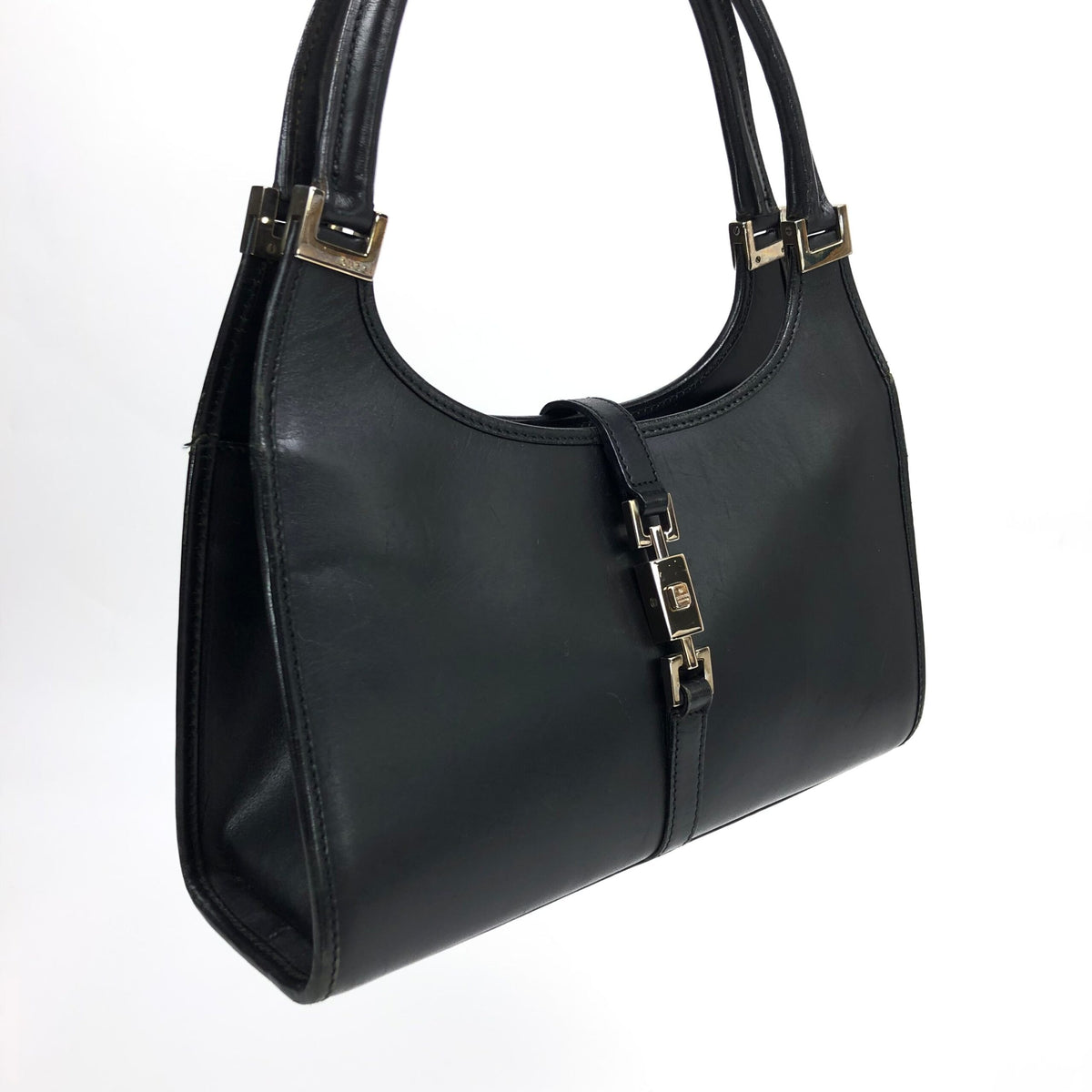 GUCCI JACKIE LEATHER SHOULDER BAG