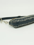CHRISTIAN DIOR MONOGRAM BAG WITH SILVER HARDWARE