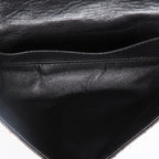 Chanel Pochette ceinture clutch-belt in black grained leather - DETAIL 8