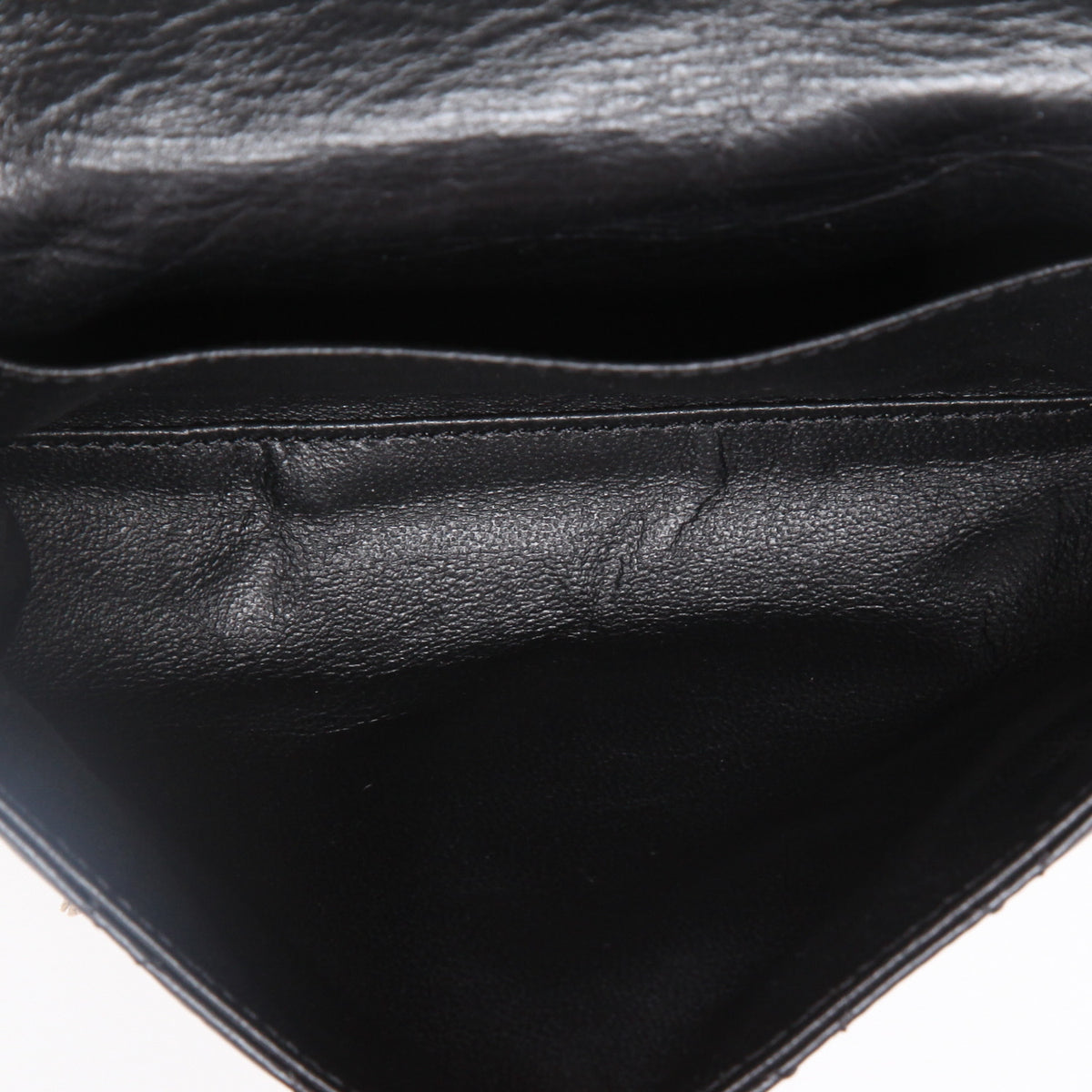 Chanel Pochette ceinture clutch-belt in black grained leather - DETAIL 8