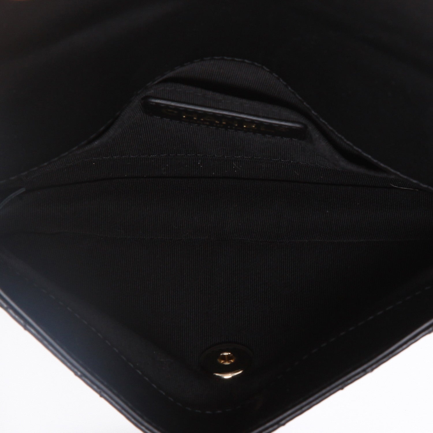Chanel shoulder bag in black quilted leather - DETAIL 8