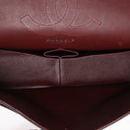 Chanel Timeless Jumbo shoulder bag in black quilted grained leather - DETAIL 8