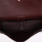 Chanel Timeless Jumbo shoulder bag in black quilted grained leather - DETAIL 8