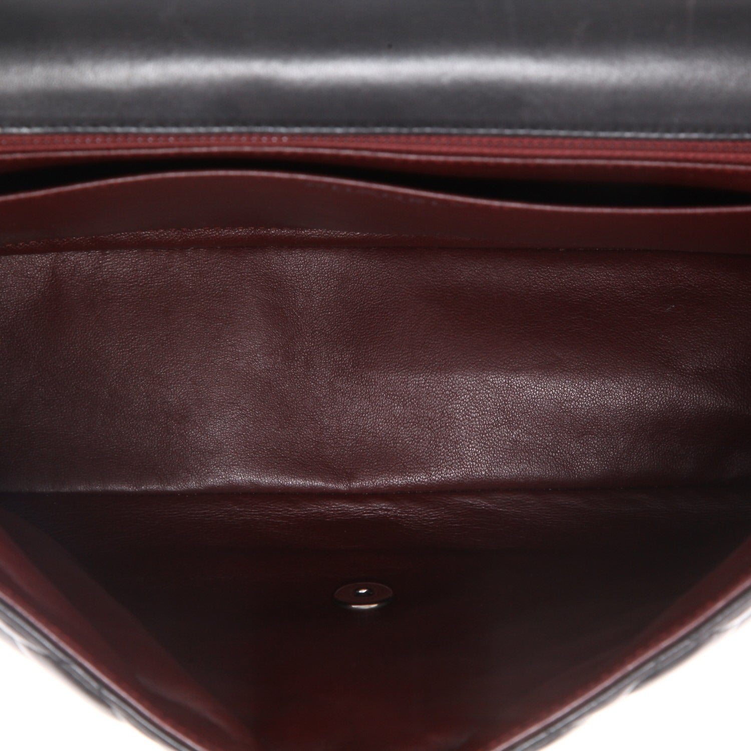 Chanel Timeless Maxi Jumbo shoulder bag in black quilted leather - DETAIL 8
