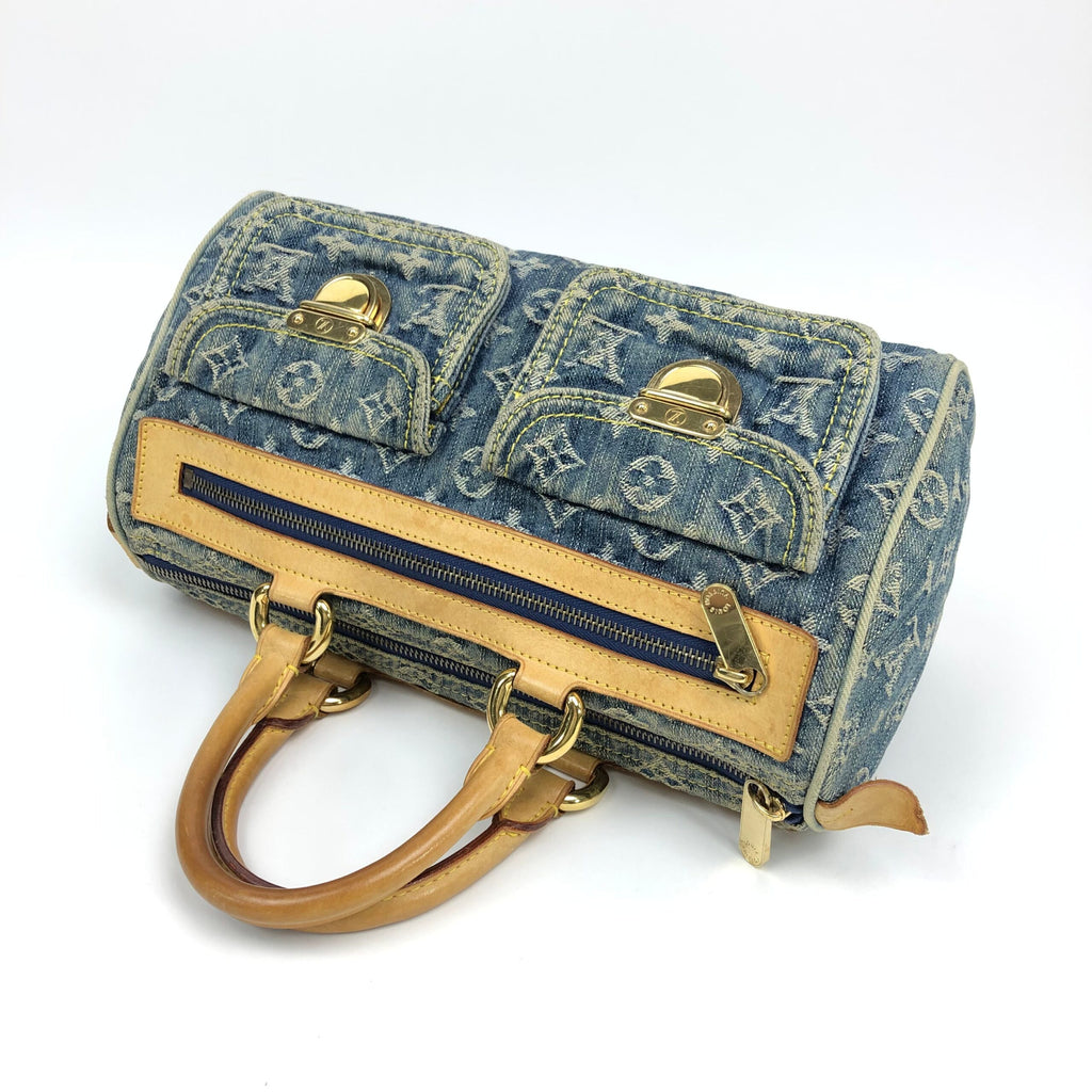 LOUIS VUITTON NEO SPEEDY DENIM BAG