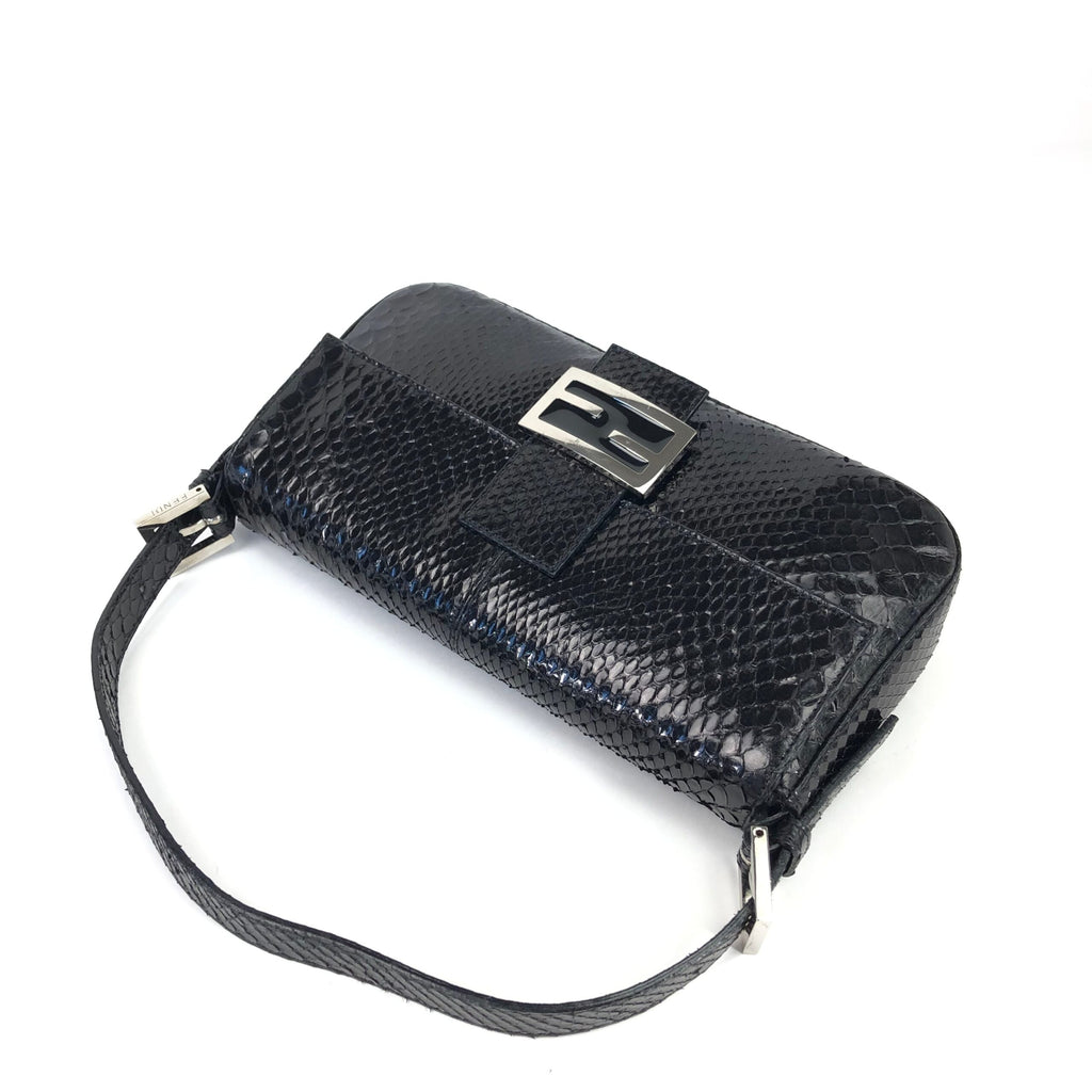 FENDI PYTHON SNAKESKIN BAGUETTE BAG