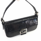 FENDI PYTHON SNAKESKIN BAGUETTE BAG